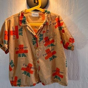 Bobo choses, I’m a poet button down shirt